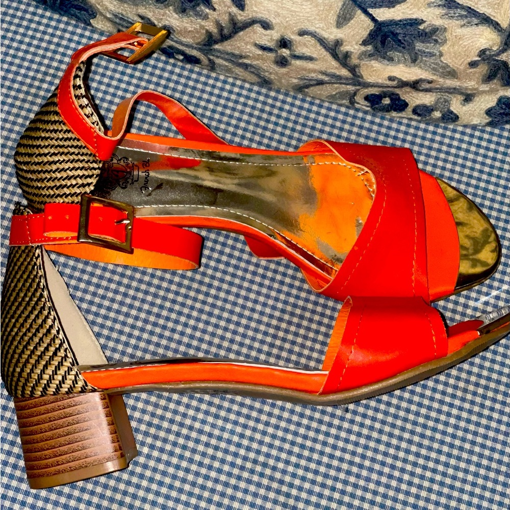New French Blu Mules Sz 10